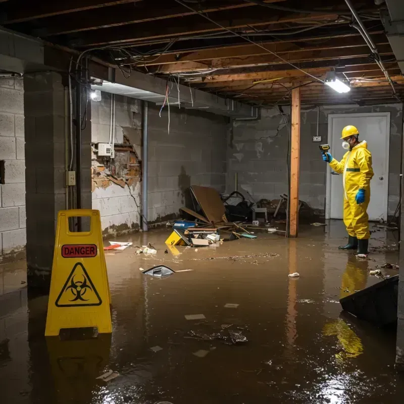 Flooded Basement Electrical Hazard in Pepin County, WI Property